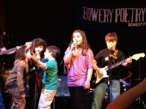 Rockin' out with the band!